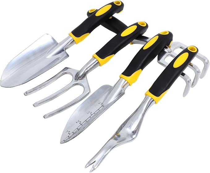 1set Garden Tool Set Gardening Hand Tools for Planting Weeding and Trimming Includes Trowel Shovel and Rake for Indoor and Outdoor Use