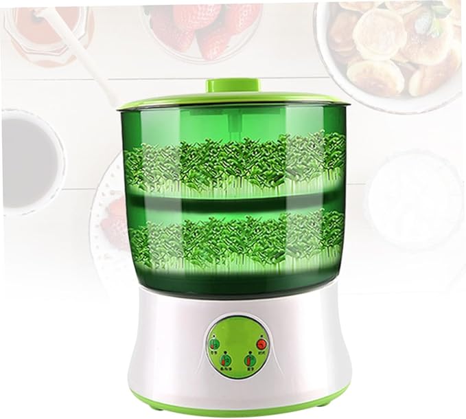 Sosoport 110v Microcomputer Control Maker Household Electric Machine Automatic Water Circulation System Energy Saving PTC Heating and Sunshade Box for Optimal Growth Environment