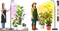 20W Indoor Plant Grow Light with Embedded Controller Red Blue Warm Full Spectrum 95 LED Bulbs Adjustable HeightAuto TimerDimmable Halo Growing Stand Lmap for Tall Large Small Plant Growth