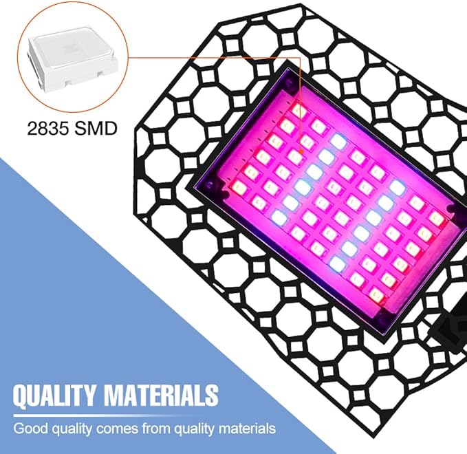 200W LED Full Spectrum Seeds Lamp 110V Greenhouse Tent Hydroponic Planting Box UV/ IR Indoors Vegetable Flowers Fruits Fill Light 110V Red Blue Potted Moss Succulent Cultivation Lighting 100-277V