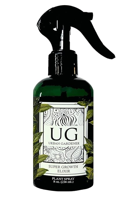 Organic Leaf Wellness Spray for Plants - Protect &amp Nourish Your Plants w/Chitosan Yucca Extract Liquid Kelp and Essential Oils - 8 oz House Plant Spray Bottle