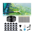 New drip Irrigation kit Automatic Garden Watering System Quick Connector and 360-degree Bending Dropper atomizing Copper Nozzle Garden Plant Lawn Courtyard Watering System. (82FT)