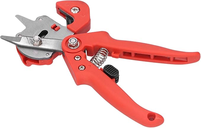 Respicefinem Garden Grafting Tool Set for Precise Plant Tree Branch Cutting with Abs Material Ideal for Gardening Enthusiasts Red (Red)