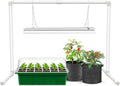 Wolezek Grow Lights for Seed Starting with Stand 2ft T5 144 LEDs Full Spectrum Seedling Grow Light for Indoor Plants 32W High Output Seed Starter Light Kit Height Adjustable ON-Off Switch