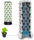Vertical Hydroponic Tower GardenIndoor And Outdoor Hydroponic Growing Kit Diy Soilless Growing With 48/64/80 Growing Points For Growing Herbs Fruits And Vegetables10layers