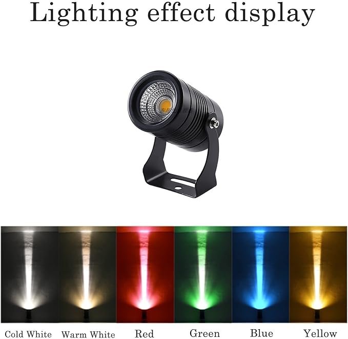 Outdoor Building Exterior Wall Projector Lights - LED Beam Spotlights - Narrow Beam Spotlights Remote Illumination Spotlights for Outdoor Building Lighting IP65 Waterproof