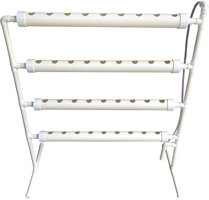 Hydroponics Growing System Hydroponic Grow Kit 36 Holes Pipe Grow Kit Indoor Greenhouse Planting Box Gardening System Nursery Pot Hydroponic Rack Hydroponic Tower