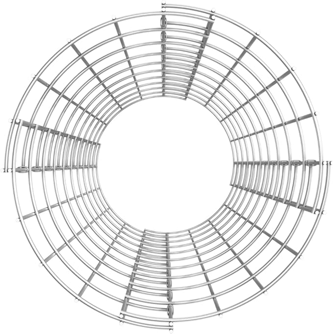 YAFF Circular Gabion Raised Beds 3 pcs Galvanized Steel 脴11.8x39.4