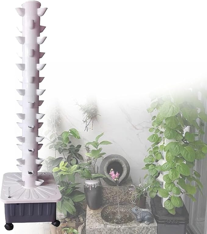 45 Hole Vertical Hydroponic Growing SystemHydroponic Tower KitSoilless Growing System Automated Aeroponic TowerGarden Tower Aeroponic Growing Kit
