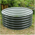 Thicker Round Galvanized Raised Garden Bed Kit Round Large Planting Box Rubber Strip Edging Planter Raised Beds for Planting Herbs and Flowers Diameter 107cm (Color : Gray Size : 107x43cm)
