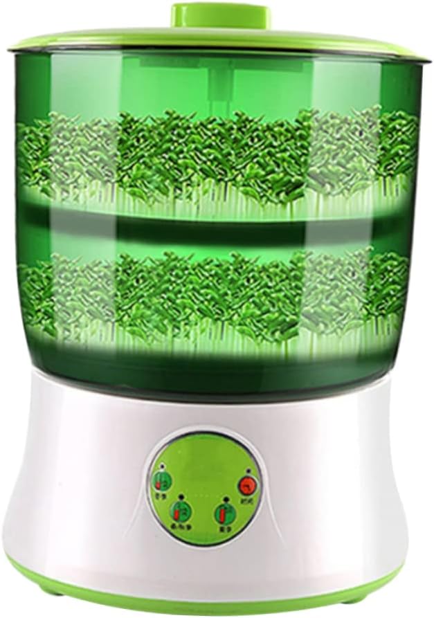 110V Intelligent Double Machine with Automatic Water Saving Electric Sprout Maker for Home Use for Growing Fresh