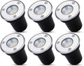 6Pcs Stainless Steel Recessed LED Spotlights 3W Outdoor Floor Lamps Suitable for Gardens and Patios