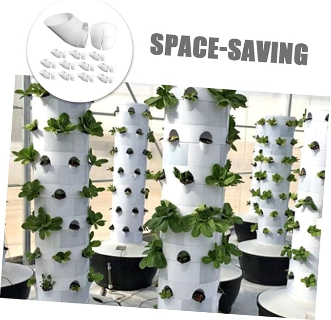 1 Set Hydroponics Vertical Reusable Plant Growing Containers for Vegetables Fruits Flowers Durable Hydroponic Plant Cups with Easy Root Growth Structure