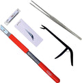 Cactus Combo Kit - Premium Pruning and Propagation Set for Cacti &amp Succulents | Includes PKXL Knife Cactus Whacker Blade &amp 12 Long Tweezers for Safe Precision Plant Care