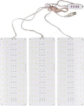 Focket LED Plant Grow Light Full Spectrum Adjustable Brightness with 8H 12H 16H Timer for Greenhouses Bookcases Cabinets (3 Head)