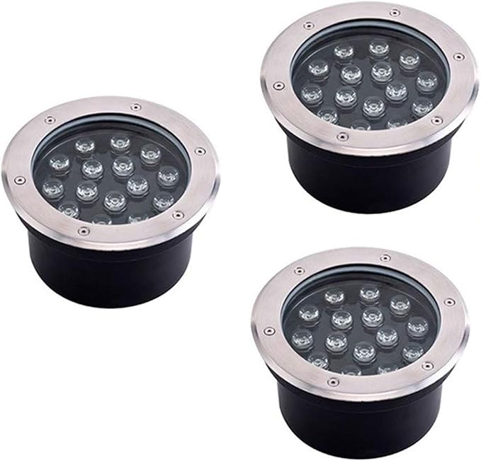 LED Buried Landscape Lights - Outdoor Beam Spotlight 85-265V Embedded Buried Lamp IP67 Waterproof Staircase Floor Aisle Illumination Stainless Steel Lights(White9w)