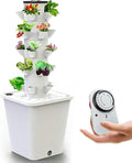 Hydroponic Growing System 30 Pods Vertical Garden Planter Hydroponics Tower Indoor Smart Garden Kit Aeroponics Growing Kit with Hydrating Pump AdapterNet PotsTimer for HerbsFruits Vegetables//1pc