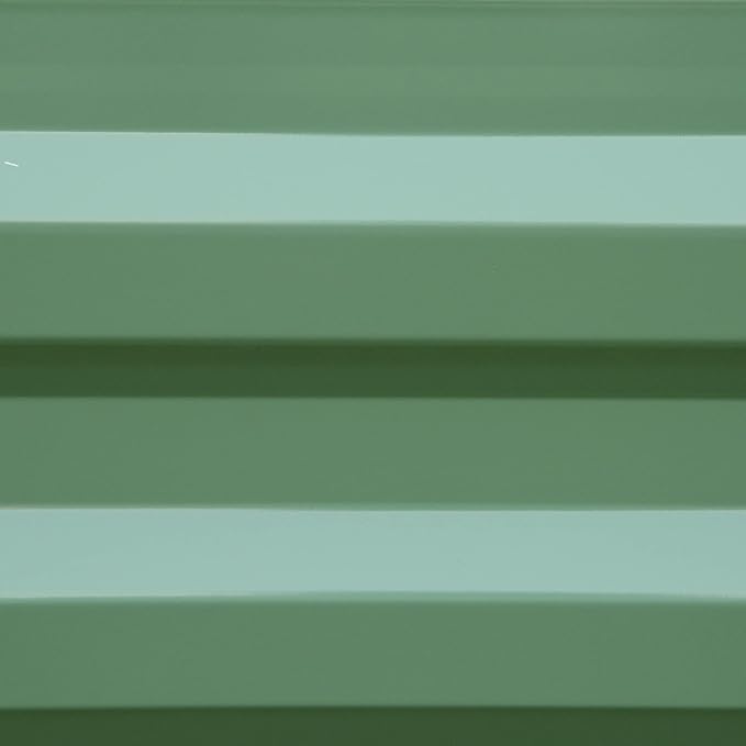 2 Pcs Galvanized Raised Garden Bed 3.3' x 3.3' x 1' Metal Planter Box for Growing Vegetables Flowers Herbs Succulents Green