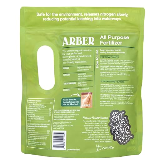 All-Purpose Granular Fertilizer – 4 Pack 4 lb Total | Organic-Based Plant Food for Vegetables Flowers Shrubs &amp Lawn | Slow-Release Nutrients Boost Growth Root Strength &amp Soil Health for Ga