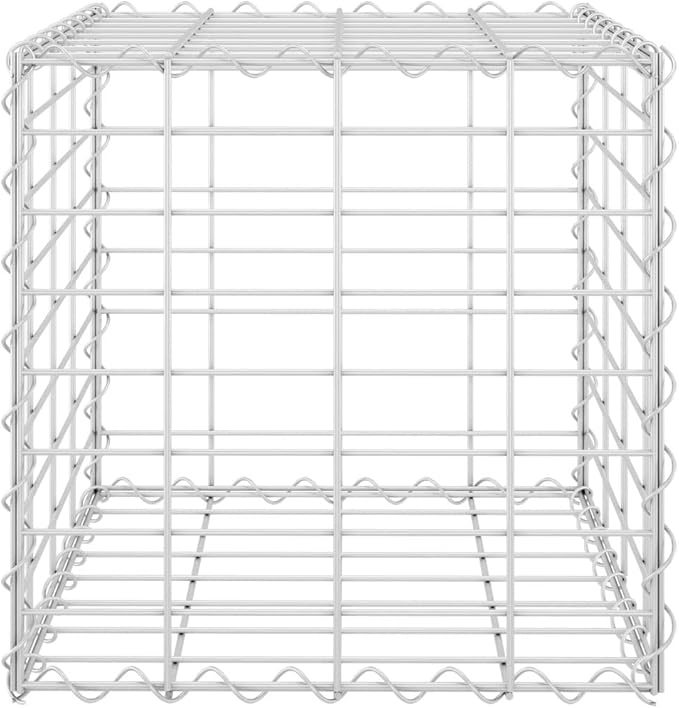 YAFF Cube Gabion Raised Bed Steel Wire 15.7x15.7x15.7