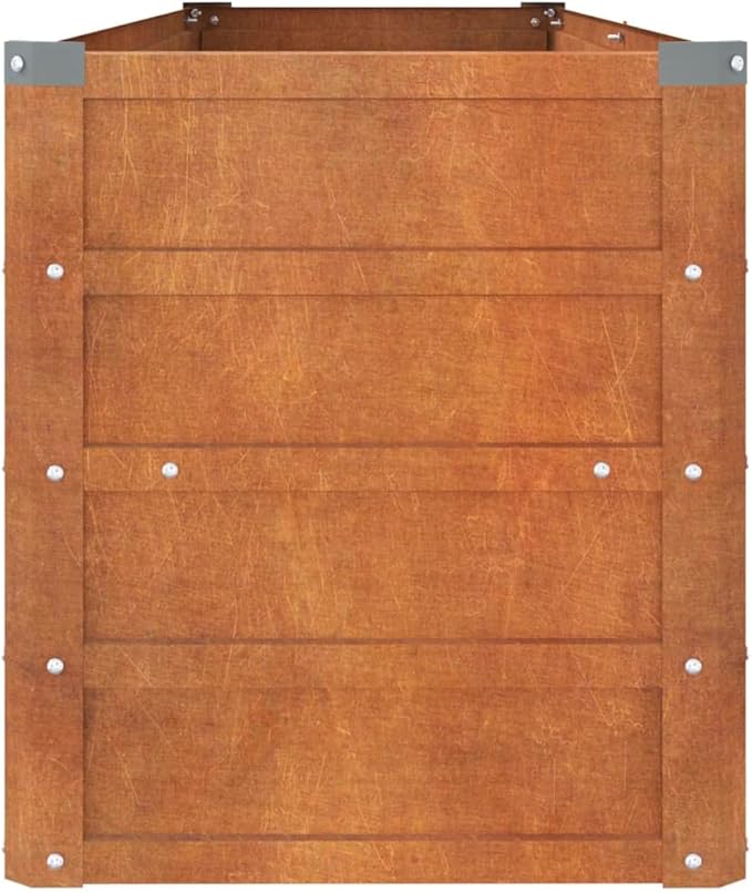 Corten Steel Garden Raised Bed Rusty Raised Garden Bed Kit Outdoor Raised Planter Box for Planting Plants Vegetables Flowers Fruits 63x15.7x17.7 Corten Steel-376