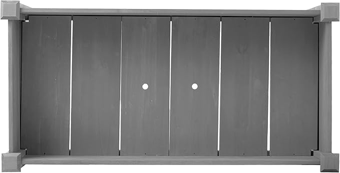 48 x 24 x 30 Inches Raised Garden Bed with Legs Elevated Wooden Planter Box for Outdoor Plants Garden Backyard Patio Balcony - 300lb CapacityGrey