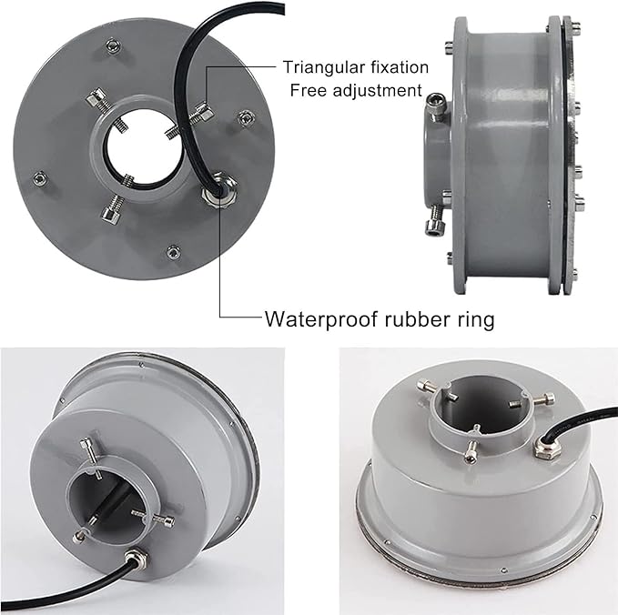 Submersible RGB Lights - LED Ring Fountain Lamp IP68 Submersible Landscape Spotlight RGB Color Change Remote Control Waterproof Light for Garden Fountain Lighting(6w(12V)) (RGB+Remote 12w(12V))