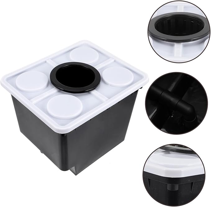 VICASKY Hydroponic Growing Bucket for Indoor Vegetable and Flower Cultivation Plastic Soilless Planting Basket Drainage for Indoor Planting Supplies