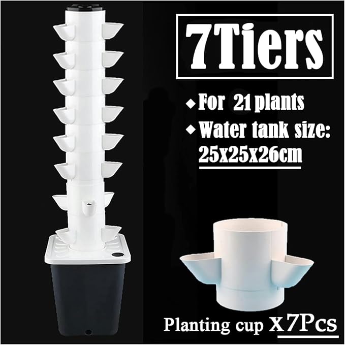 Hydroponics Growing System DIY Balcony Hydroponic Growing System Detachable Pp Colonization Cups Home Garden Farm Greenhouse Vertical Tower Planters Indoor Gard