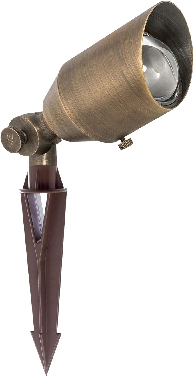 Westgate LED Low Voltage Landscape Spot Lights - Integrated LED - Cast Brass - Antique Bronze Finish - All Accessories Included