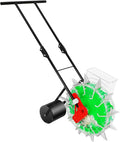 Manual Seeder Hand-Push Garden Seeder Machine 5.3 inch Spacing Roller Seeding and Fertilizer Applicator Row Planter Corn Planter Seeder for Soy Peanut Corn Cotton Soybean