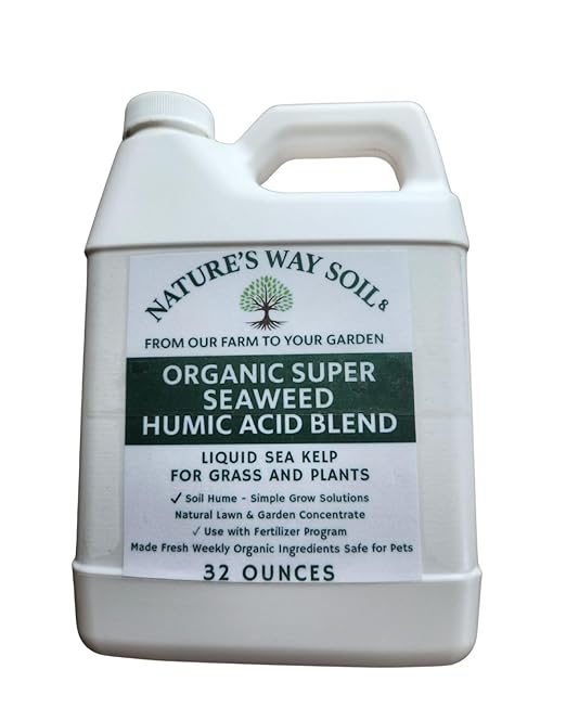Nature’s Way Soil Liquid Lawn Soil Conditioner – Humic Acid &amp Kelp Liquid Aeration for Compacted Soil – Root Growth Booster for Grass &amp Lawns – 32 oz Concentrate