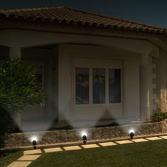 LED Landscape Lights 15W Pathway Lights DC 5V Low Voltage Spotlights Warm White IP66 Waterproof for Driveway Yard Lawn Patio Swimming Pool Outdoor Garden Lights (4 Pack)