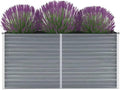 Garden Raised PlanterGarden BedGalvanized Raised Garden BedPlanter Raised bedsGalvanized PlanterBed Galvanized Steel 63x15.7x31.3 Gray