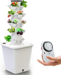 Hydroponic Growing System 30 Pods Vertical Garden Planter Hydroponics Tower Indoor Smart Garden Kit Aeroponics Growing Kit with Hydrating Pump AdapterNet PotsTimer for HerbsFruits Vegetables//1pc
