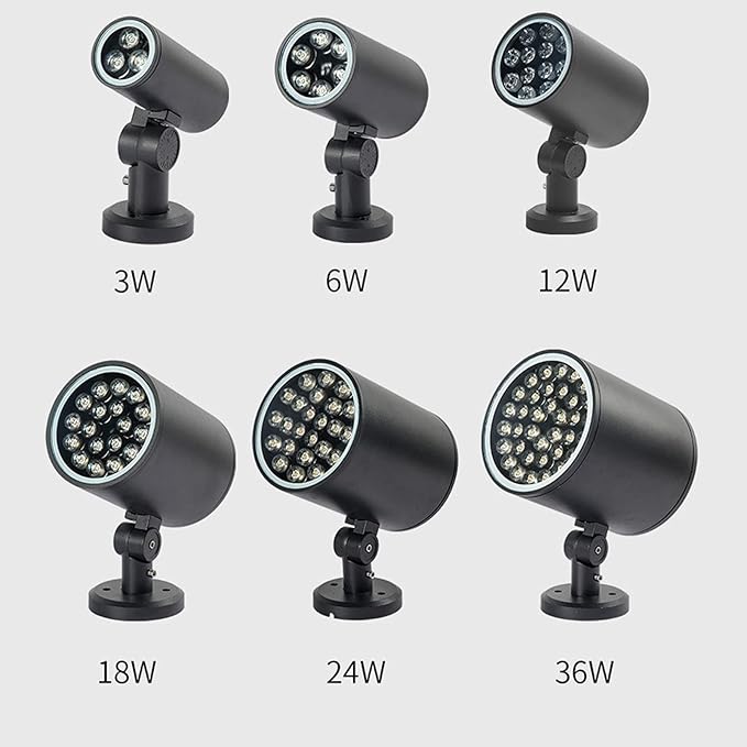 Led Landscape Lights Spotlights for Yard IP65 Waterproof Round 90 Degree Adjustable for Lawn and Garden Lighting
