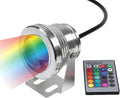 LED Swimming Pool Light- 10W Pond Fountain SpotLights Embedded Floor Lamp Underwater Lights 12V Waterproof IP68 Landscape Lighting(A- RGB)