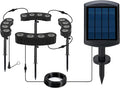 16LED Solar Spotslights Outdoor 4 Pack Solar Powered Landscape Lights2-1 Installation (Sticked&ampTied) Solar Pathway Lights for Palm Tree Garden Yard House