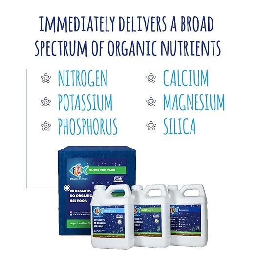 FOOP Nutes Veg Starter Pack: Get Fat Roots Thick Stalks Awesome Terpenes and an Explosion of Trichomes | Infused with Cal/Mag and Silica | Certified Organic | Three 32oz Bottles