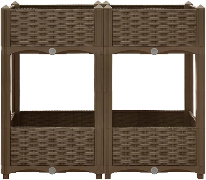 Raised Bed PlanterGarden BedGalvanized Raised Garden BedPlanter Raised bedsGalvanized Planter31.5x15.7x28 Polypropylene