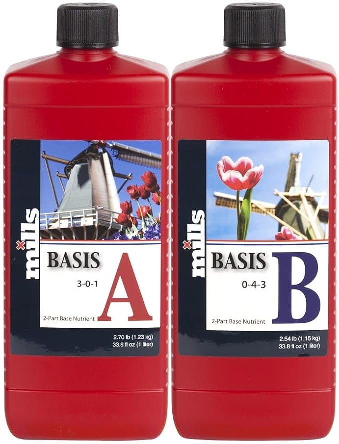 Mills Nutrients Basis A&ampB 1 Liter Set