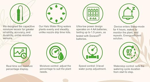 Smart Plant Watering System with Capacitive Soil Moisture Sensor Automatic Self Watering System with Soil Moisture Control for Potted Plant
