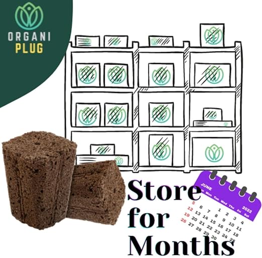 VPS OrganiPlug Hydroponic Seed Starter Plugs 2000 Pack Rapid Root Planting Pods for Seedling Clone Cutting Promotes Plant Flower Vegetable Growth w/Organic Soil Ingredients Fits Standard Tray
