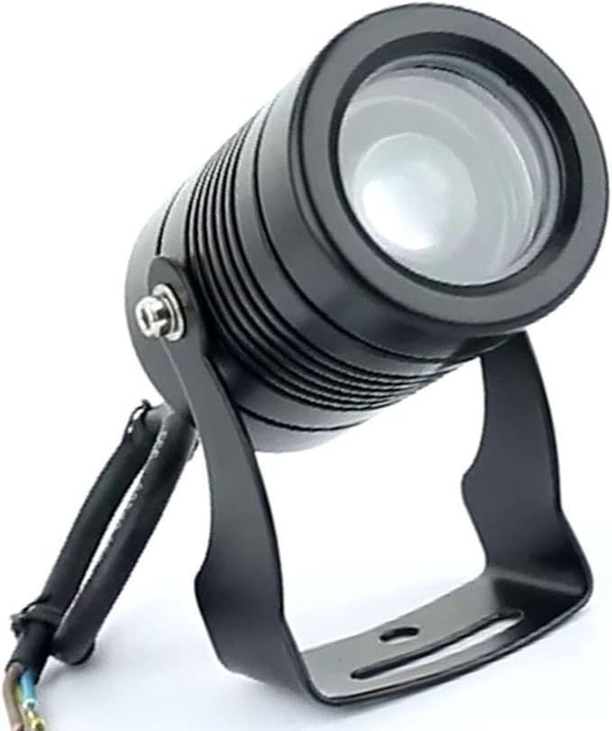 Narrow Beam Spotlight - Outdoor LED Spotlight Adjustable IP67 Waterproof Wall Wash Light For Building Facades Garden Flood Light With Long Throw Landscape Lighting Projection(Warm White 3000K5W(DC