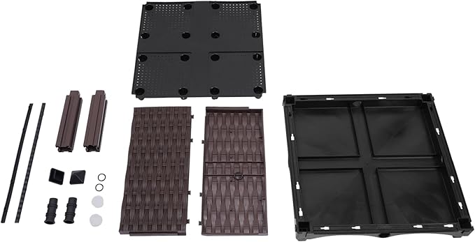 2-Layer Square Raised Garden BedSelf-Watering Plastic Planter Box with LegsElevated Planter for Indoor Outdoor Vegetables Fruits Flowers Herb Grow