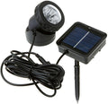 Outdoor Solar Spot Light Ground LED Landscape Lamp IP65 Waterproof Buried Spotlight Super Bright Overnight Wall Lights for Yard Porch GardenWarm White