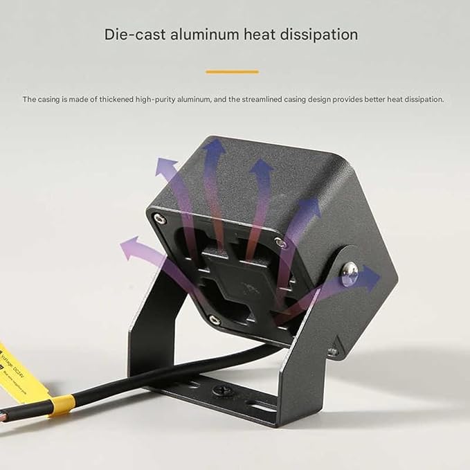 LED Flood Light - Outdoor Rectangle Spot Lights Spotlight Beam Waterproof IP65 Wall Washer Lighting for Patio Garden Driveway Landscape(Warm Light8W-DC24V)
