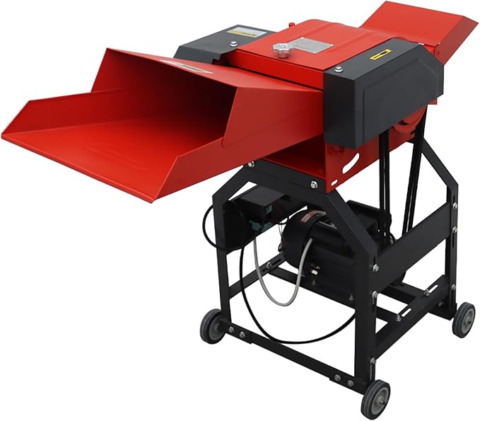 INTSUPERMAI Hay Cutter Pulverizer Grass Crusher 6-Blade Feed Crusher Grass Chaff Cutter Hay Cutter Machine Dry-Wet Straw Cutter 500-1000KG/H 220V