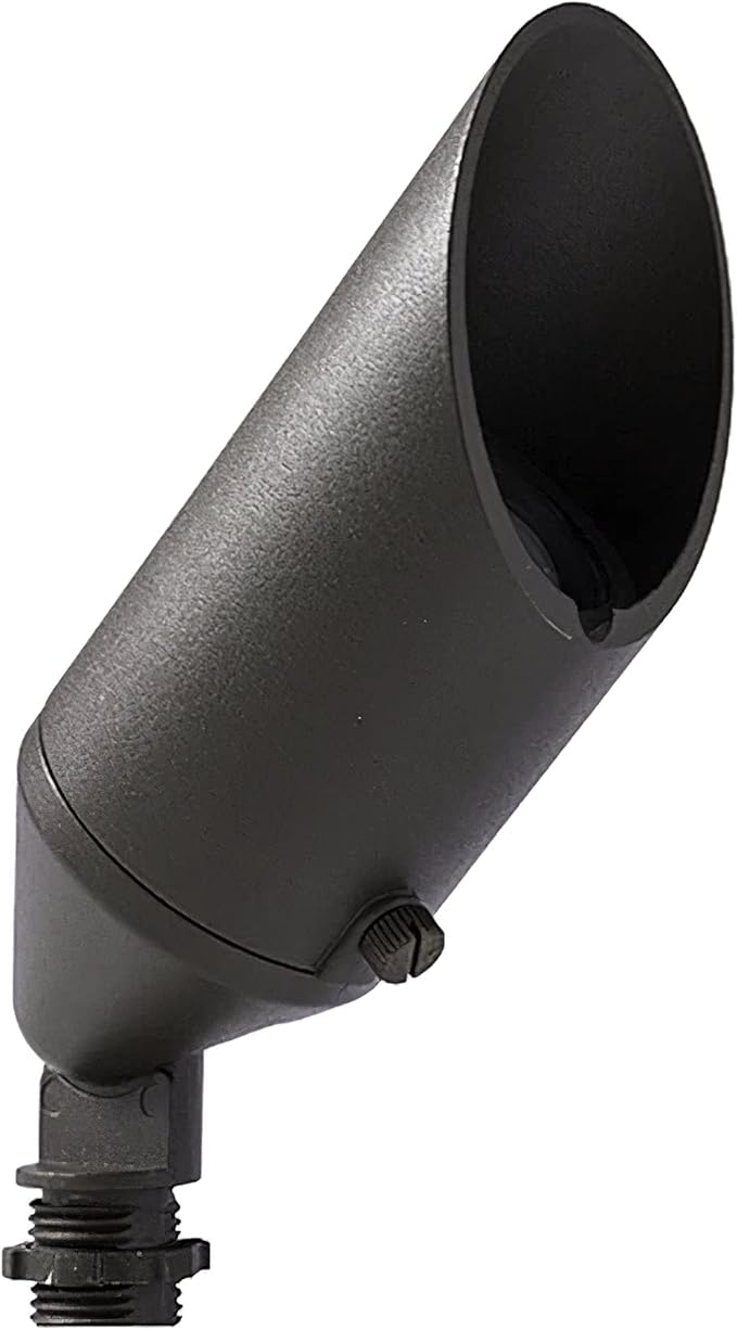 PRO-Trade Outdoor Spotlights - Premium Outdoor Landscape Lighting for Driveways Security and Landscaping - Adjustable Waterproof Weatherproof Wired Cast Aluminum Metal LED Area Lights (Bronze)