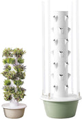 Hydroponics Growing Syst-em Tower Hydroponics Tower Garden Growing Syst-em for Home Garden Vertical Planter with LED Light Tower Hydroponics Sys-TEM for Herbs and Vegetables 9Layer